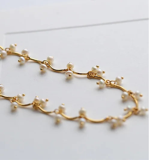 Perla Halskette und Bracelet