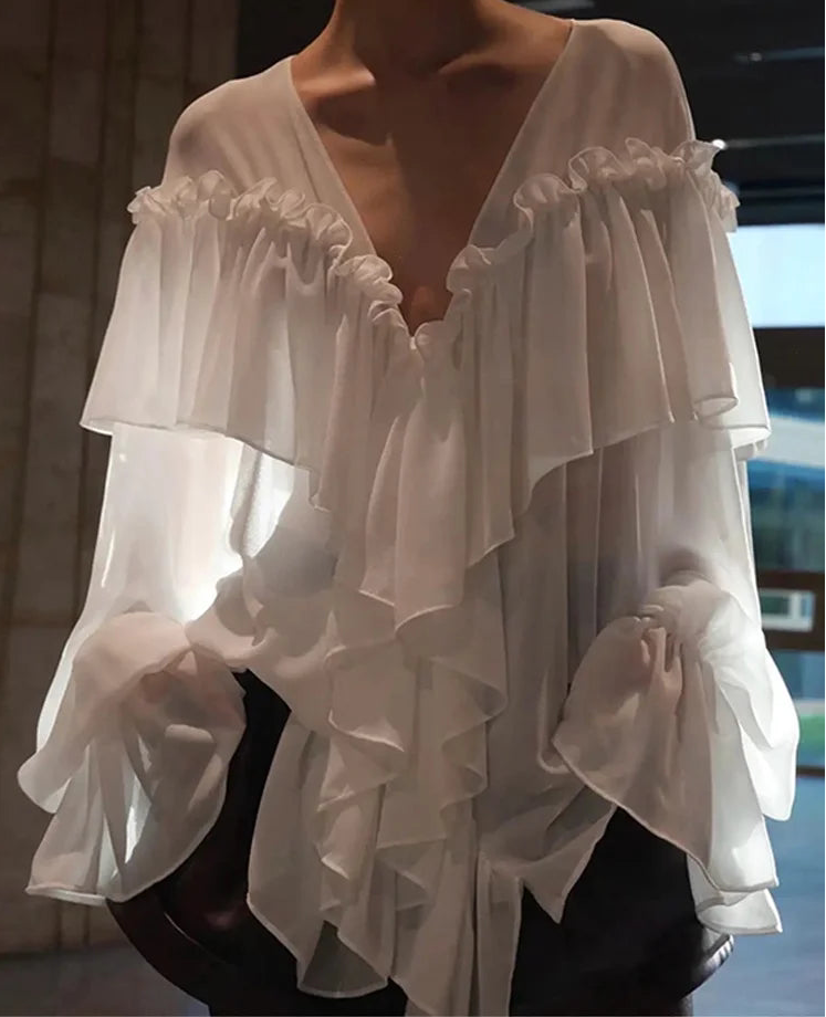 Sey Ruffle Bluse