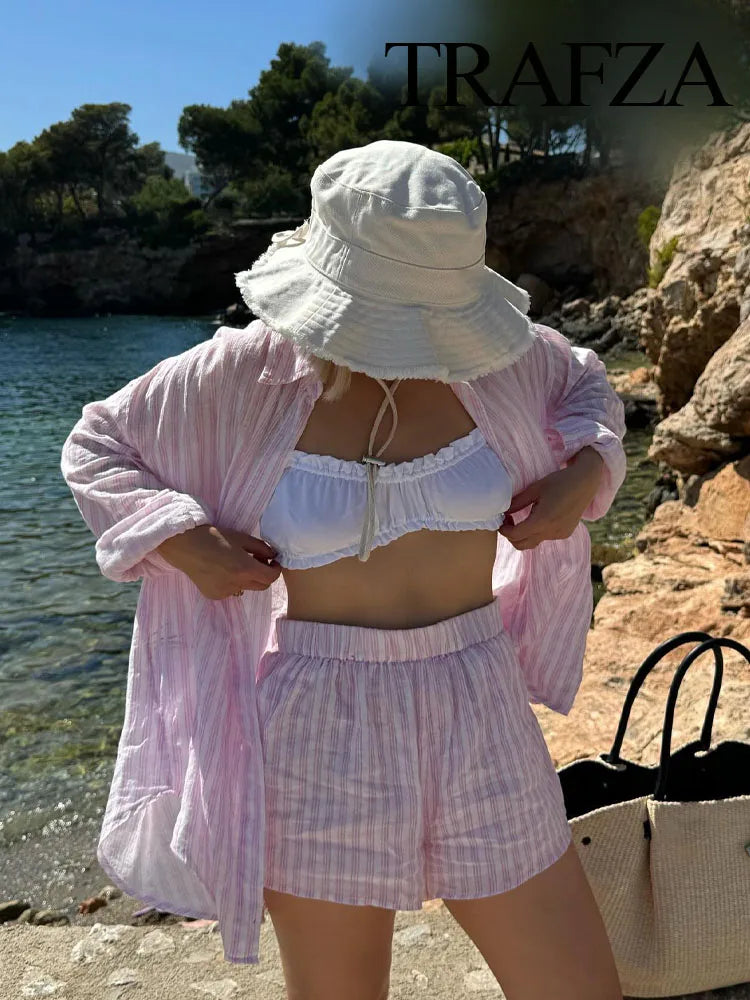 Rose Shirt Short Set