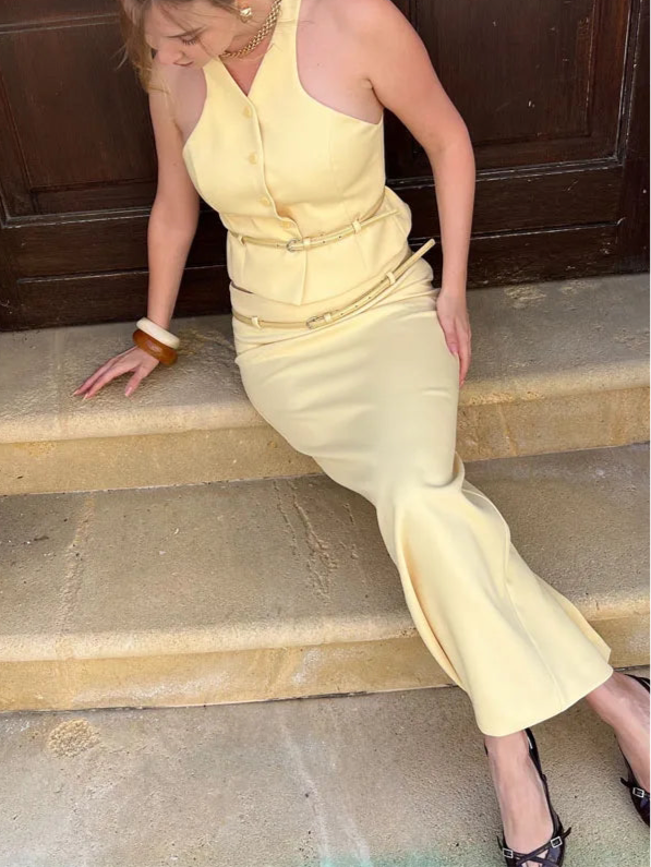 Elleny Rock Weste Anzug