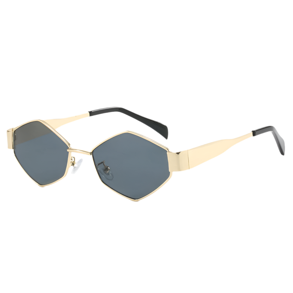 Vintage Polygonale Sonnenbrille