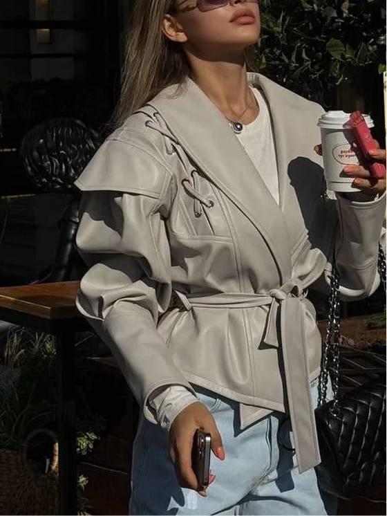 Pauline Leder(Vegan) Jacke