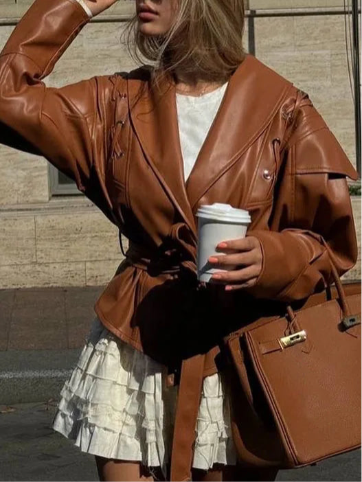 Pauline Leder(Vegan) Jacke