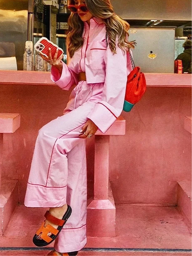 Mina Bluse & Hose Set