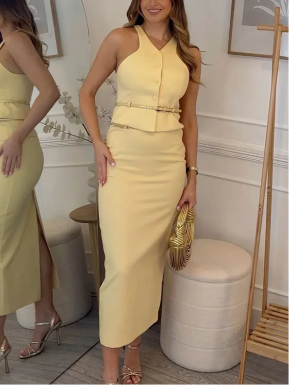 Elleny Rock Weste Anzug