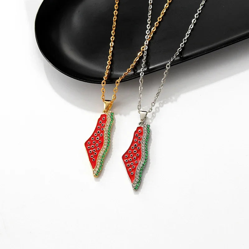 Stainless Steel Watermelon Necklace