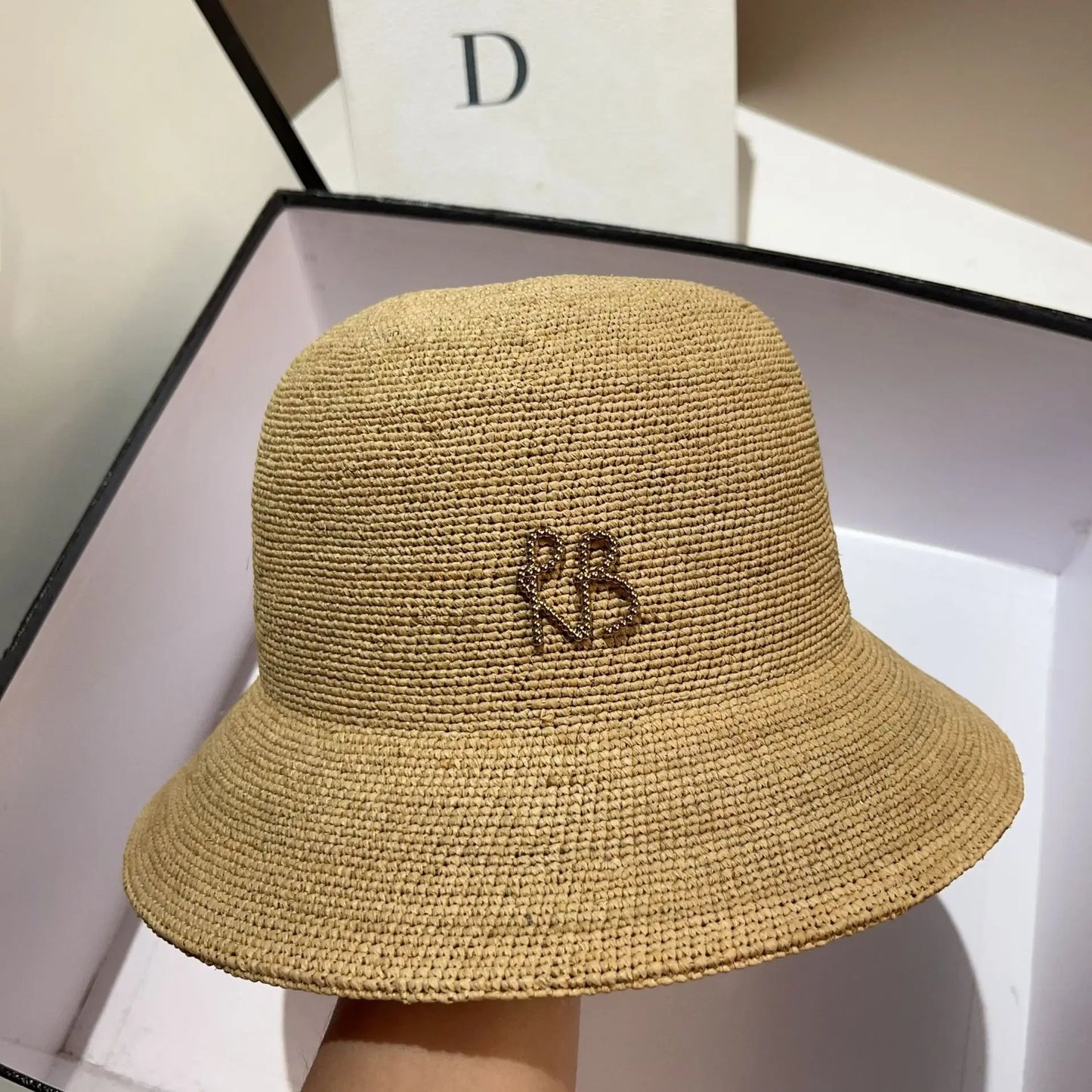 Raffia Bucket Hat t