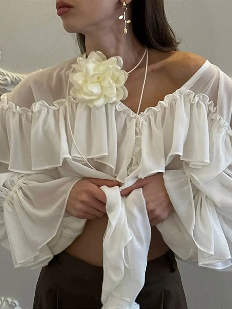 Sey Ruffle Bluse