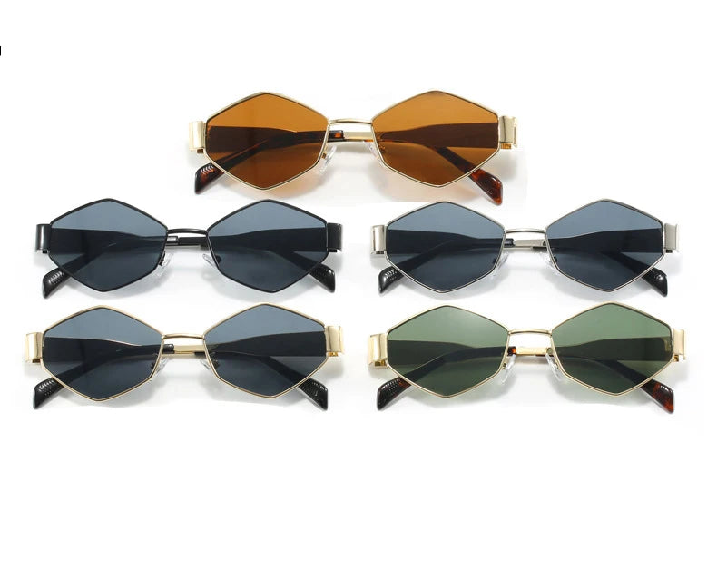 Vintage Polygonale Sonnenbrille