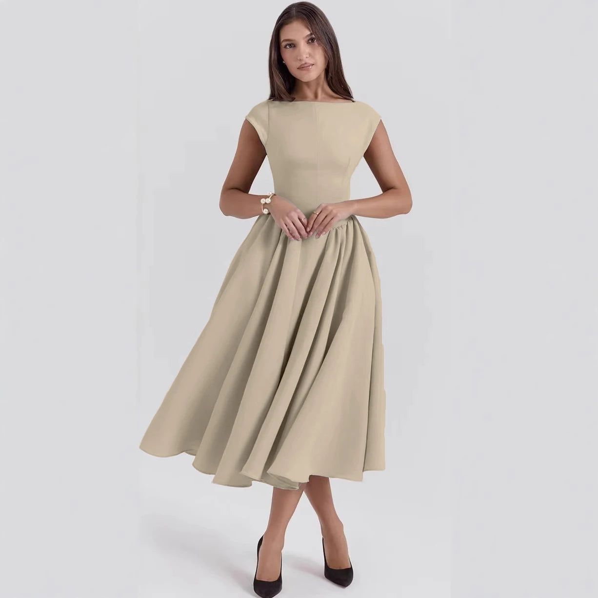 French Backless Kleid