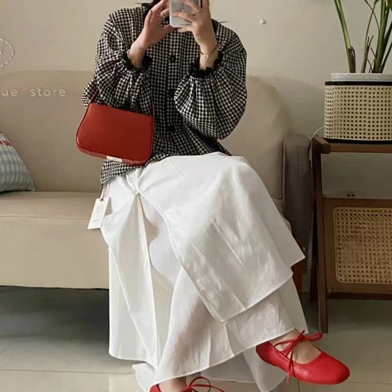 Vintage LaceUp Flats Schuhe