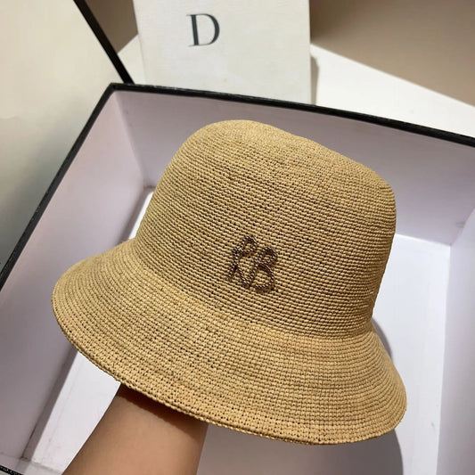 Raffia Bucket Hat t