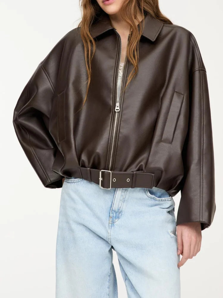 Retro Leatherette Jacket