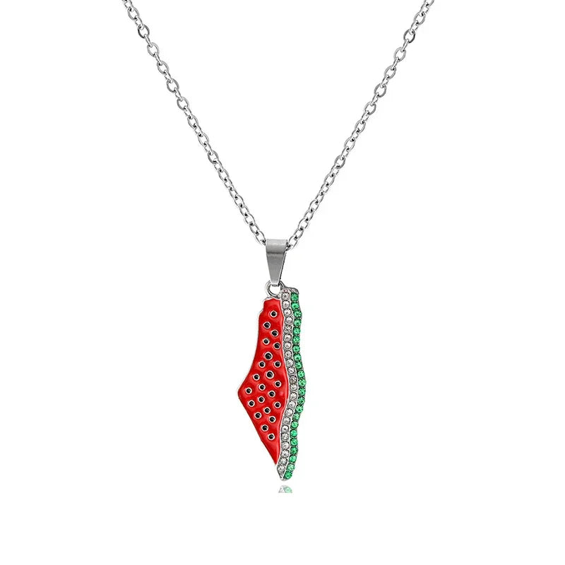 Stainless Steel Watermelon Necklace