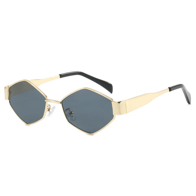 Vintage Polygonale Sonnenbrille