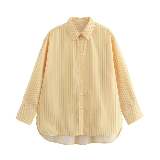 Camelio Yellow Striped Hemd