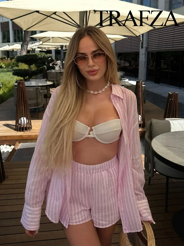 Rose Shirt Short Set