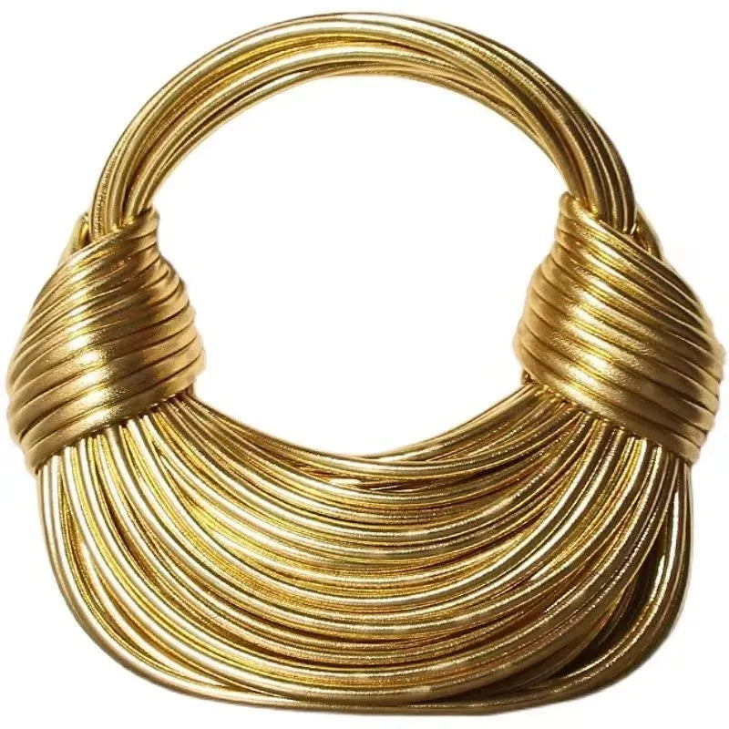 Gold Designer Noodle Tasche